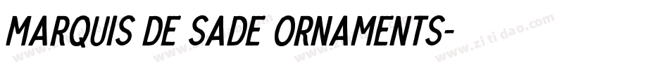Marquis De Sade Ornaments字体转换